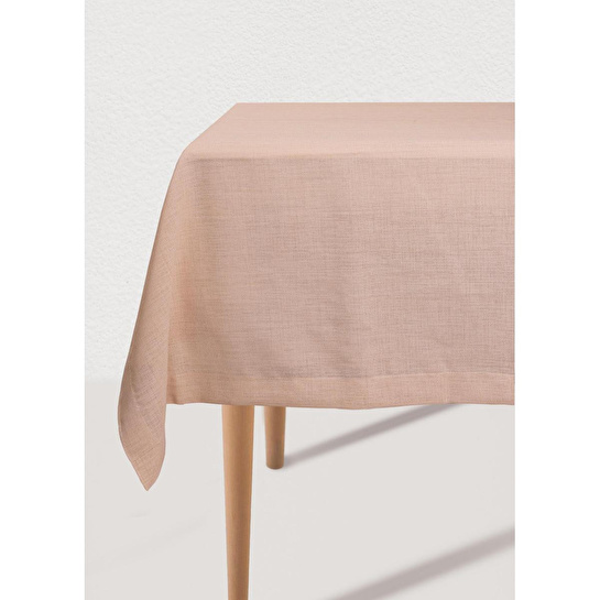 The Mia Dikdörtgen Masa Örtüsü Etamin Kapuçino 150x230 Cm