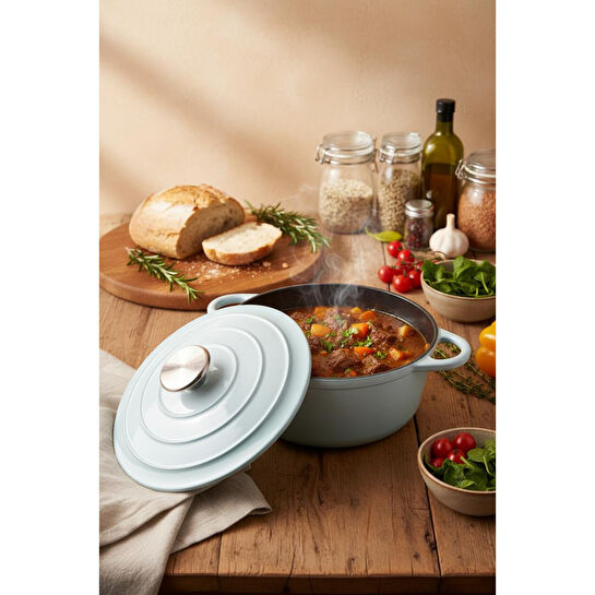 Bernardo Intensa Döküm Tencere Yeşil 24cm