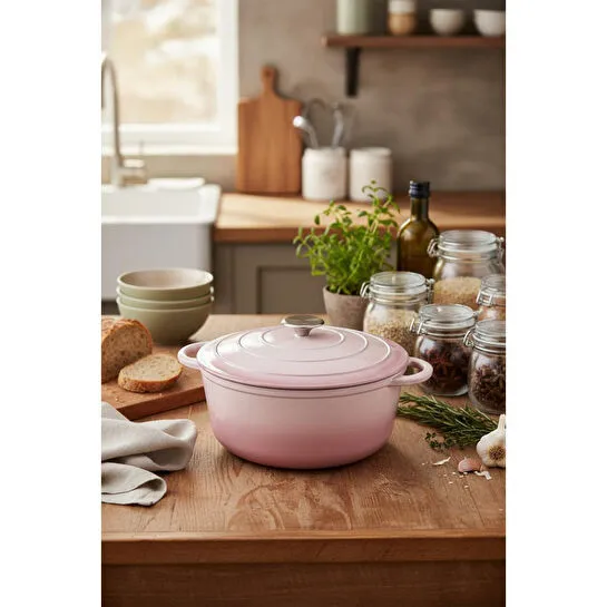 Bernardo Intensa Döküm Tencere Pembe 28cm