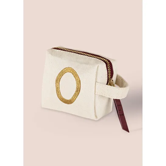 The Mia Harf Nakışlı Çanta O 14x12 Cm