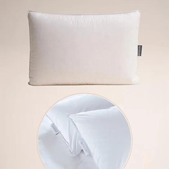 Penelope Otel Konforunda Isı Dengeleyici Kaz Tüyü Yastık Ve Alez Seti