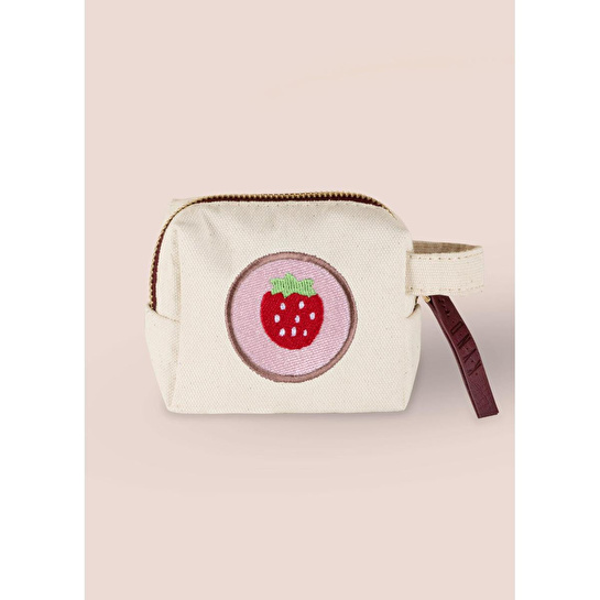 The Mia Meyve Nakışlı Çanta Çilek 14x12 Cm
