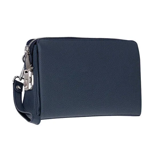 Bloominbag Forte Wrist Midnight Navy Unisex Kilitli Clutch Çanta
