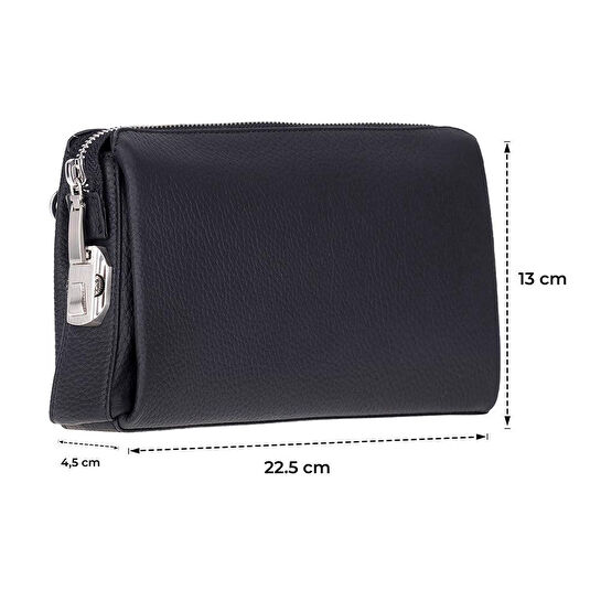 Bloominbag Forte Wrist Ash Smoke Unisex Kilitli Clutch Çanta