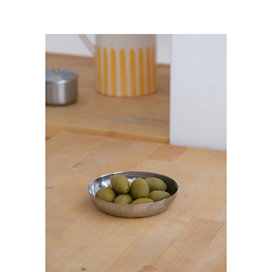 Beige & Stone Çelik 11,5 Cm Atıştırmalık Sosluk 2'li Mini Tabak