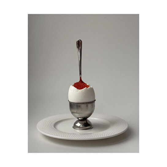 Beige & Stone Yumurtalık Metal Rengi Çelik Servis Sunum