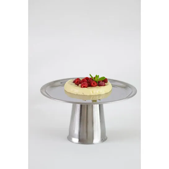 Beige & Stone Yüksek Ayaklı 18 Cm Çelik Yuvarlak Tabak Stand