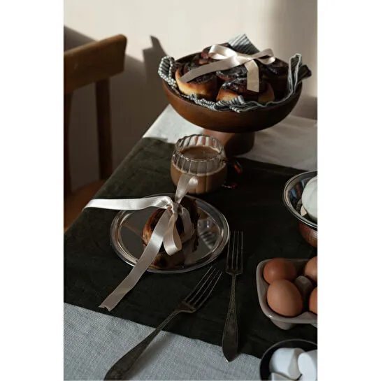 Beige & Stone Metal 18 Cm Tatlı Sunum Tabağı