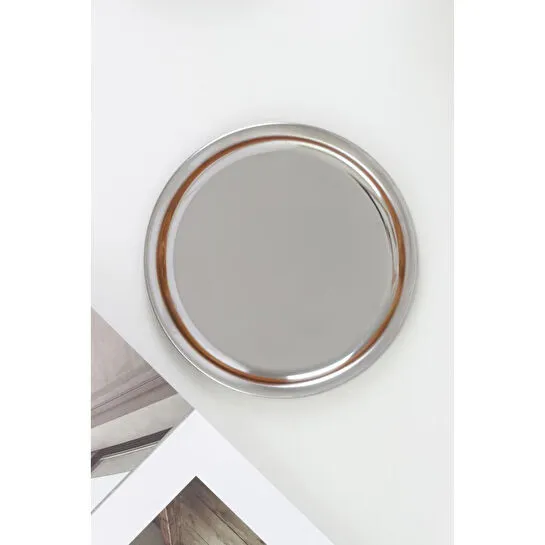 Beige & Stone Metal 18 Cm Tatlı Sunum Tabağı