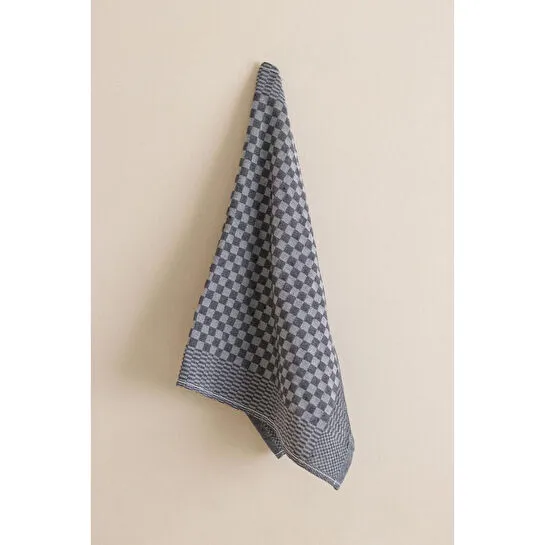 Beige & Stone Kareli Gri Mutfak Kurulama Bezi 40x60 Cm