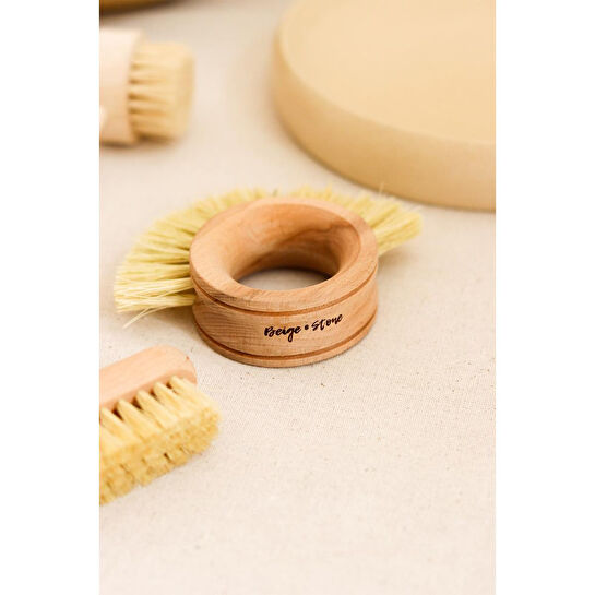 Beige & Stone Halka Bulaşık Fırçası