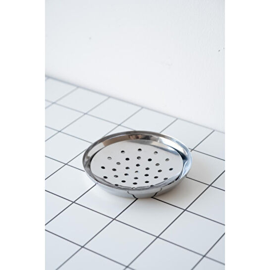 Beige & Stone Çelik 11,5 Cm Damla Katı Sabunluk