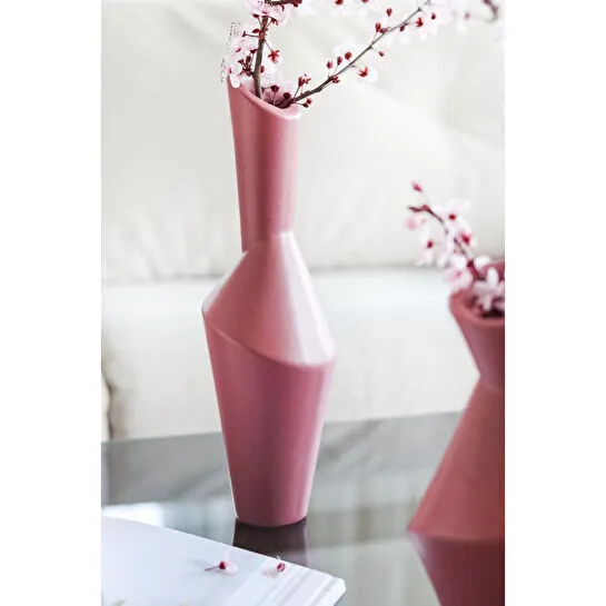 Beige & Stone Liena Vazo Dekoratif Obje