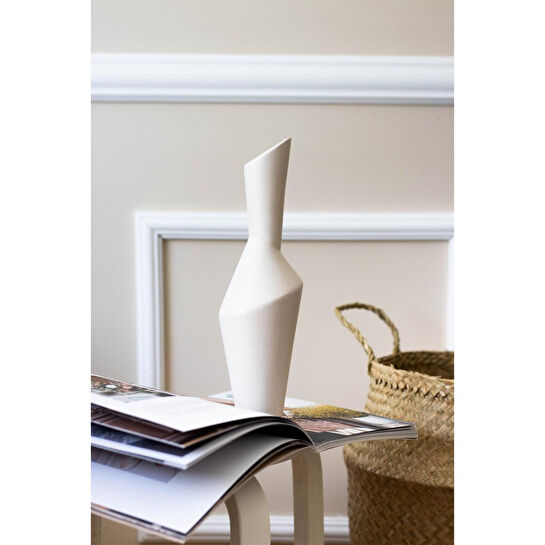 Beige & Stone Liena Vazo Dekoratif Obje