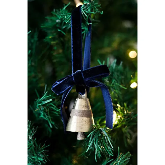 Beige & Stone X Den.ınteriors Yılbaşı Ağacı Süsü Kurdeleli Küçük Çan