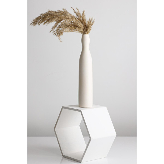 Beige & Stone Morandi Pure M Seramik Vazo Dekoratif Obje