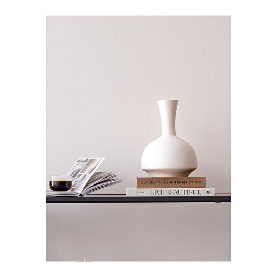 Beige & Stone Odessa Pure Vazo Dekoratif Obje