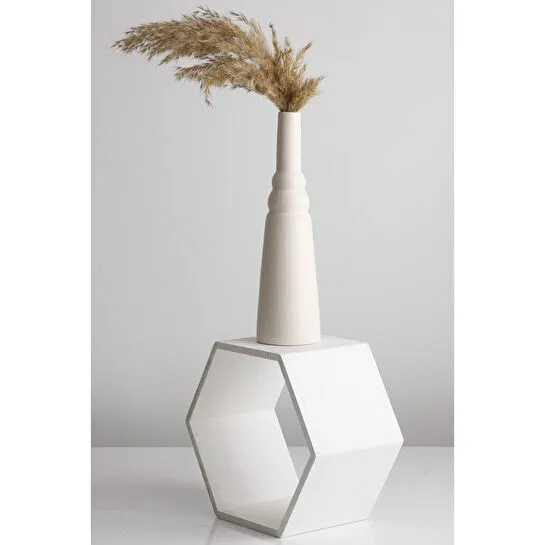 Beige & Stone Morandi Pure S Seramik Vazo Dekoratif Obje