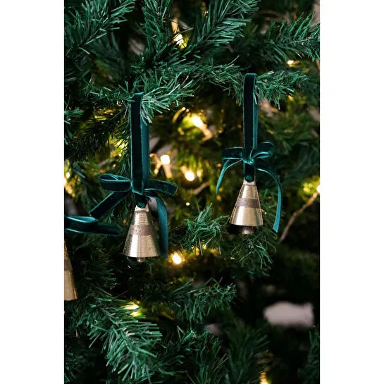 Beige & Stone X Den.ınteriors Yılbaşı Ağacı Süsü Kurdeleli Küçük Çan