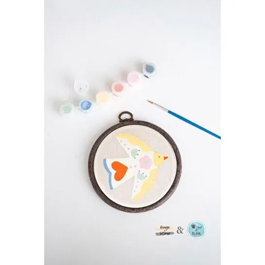 Beige & Stone X Blink Studio Colour Like Never Before Yetişkin Figürleri Kasnak Boyama Seti