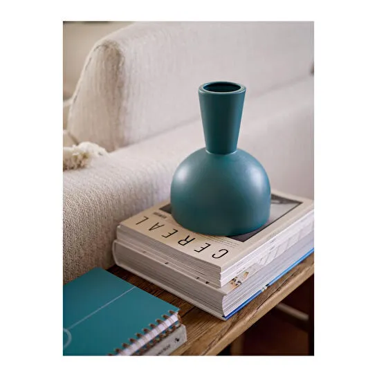 Beige & Stone Laura Green Vazo Dekoratif Obje