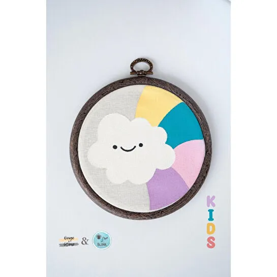 Beige & Stone X Blink Studio Colour Like Never Before Çocuk Figürleri Kasnak Boyama Seti