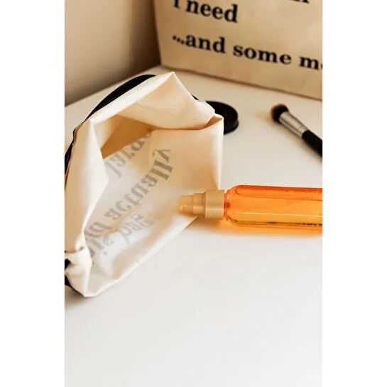 Beige & Stone İçi Su Geçirmez, Kir Tutmaz Makyaj Ve Plaj Çok Amaçlı El Çantası All The Stuff...