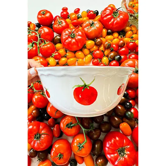 Rakle Pomodoro Stoneware Salata Kasesi 25 Cm