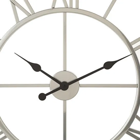 Mudo Home Holmberg Silver Duvar Saati̇ 76cm