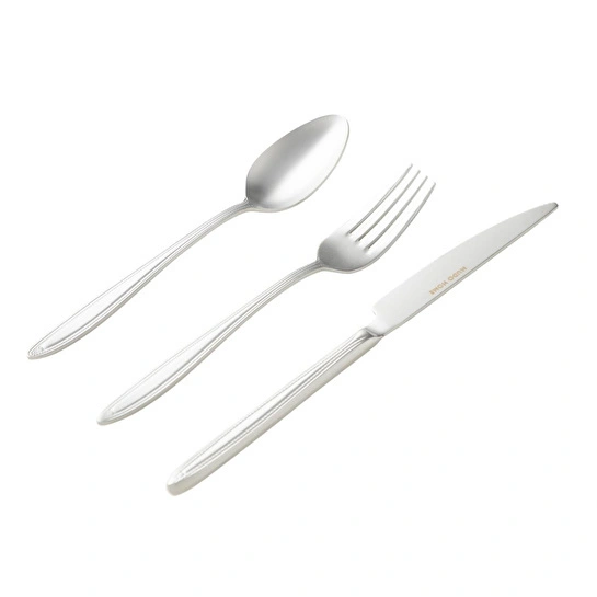Mudo Home Essen 18 Parça Tatli Çatal Kaşik Biçak Seti̇ Mat Gümüş