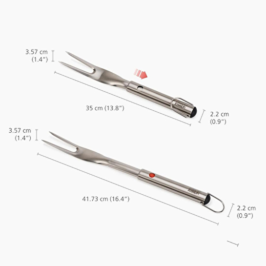 Joseph Joseph Grillout Uzatılabilir Saplı Paslanmaz Çelik Barbekü Çatalı