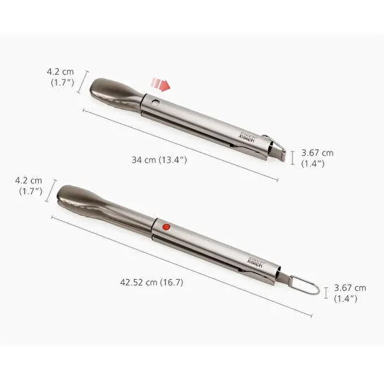 Joseph Joseph Grillout Uzatılabilir Saplı Paslanmaz Çelik Barbekü Maşası