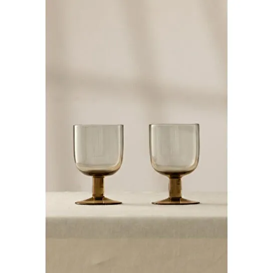 Rakle Shadow El Yapımı Kendinden Renkli 2'li Cup Dondurmalık Seti Kahverengi 320 Cc