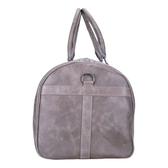 Bloominbag Bloomvoyage Ash Gray Hakiki Deri Duffle Çanta - Kadın Seyahat & Hafta Sonu Çantası