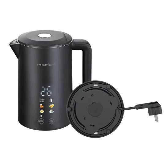 Premier Prk 2215ea Akıllı Su Isıtıcısı - Dijital Ekranlı, Isı Ayarlı, Çift Katmanlı Cool Touch Kettle