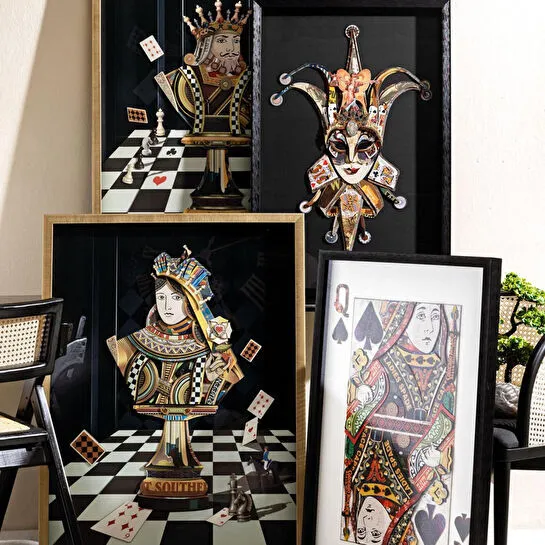 Mudo Home Black Joker Çerçeveli̇ Pano 60x90 Cm