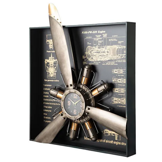 Mudo Home Elica Silver Duvar Saati̇ 80x11x96cm