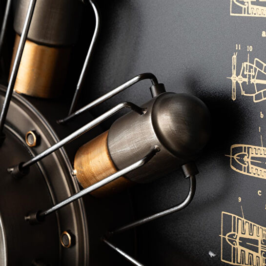 Mudo Home Elica Silver Duvar Saati̇ 80x11x96cm