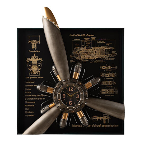 Mudo Home Elica Silver Duvar Saati̇ 80x11x96cm