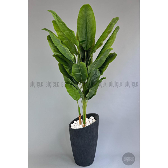 Biçiçek Yapay Muz Ağacı 230 Cm Lux Dış Mekan Saksıda 1