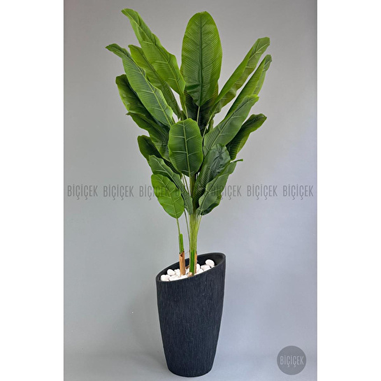 Biçiçek Yapay Muz Ağacı 230 Cm Lux Dış Mekan Saksıda 1