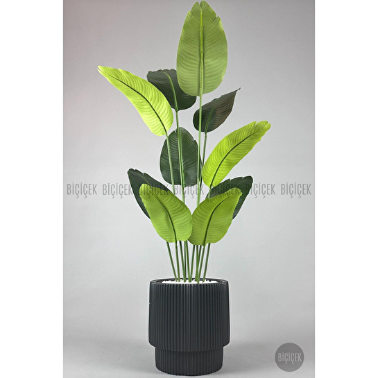 Biçiçek Yapay Muz Ağacı 145-185 Cm Siyahh