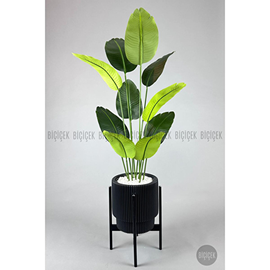 Biçiçek Yapay Muz Ağacı 145-185 Cm Siyahhh