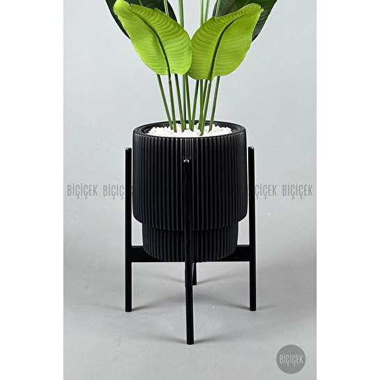 Biçiçek Yapay Muz Ağacı 145-185 Cm Siyahhh