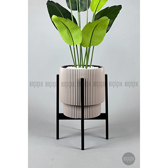 Biçiçek Yapay Muz Ağacı 145-185 Cm Kahverengi1