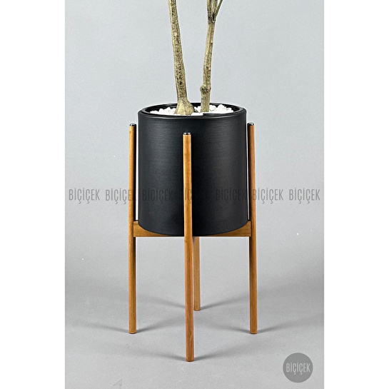 Biçiçek Yapay Manolya Ağacı 150-180cm Siyah1