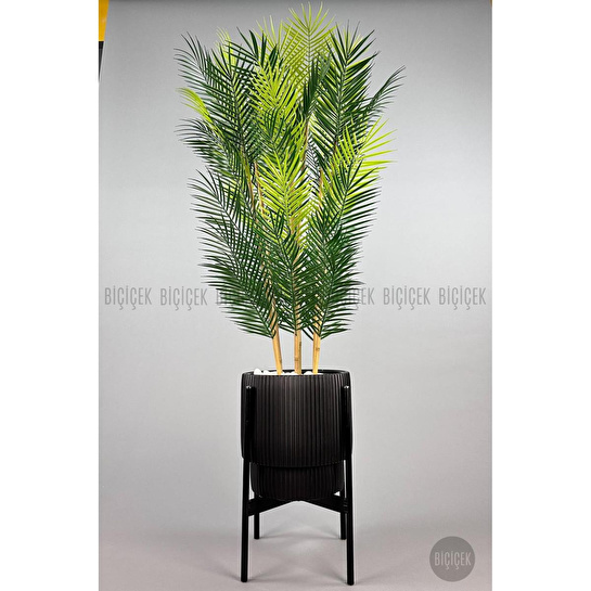 Biçiçek Yapay Areka Palmi̇yesi̇ 6 Gövde Gala Saksida Yoğun Yaprakli 4