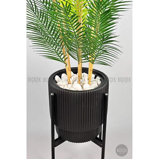 Biçiçek Yapay Areka Palmi̇yesi̇ 6 Gövde Gala Saksida Yoğun Yaprakli 4