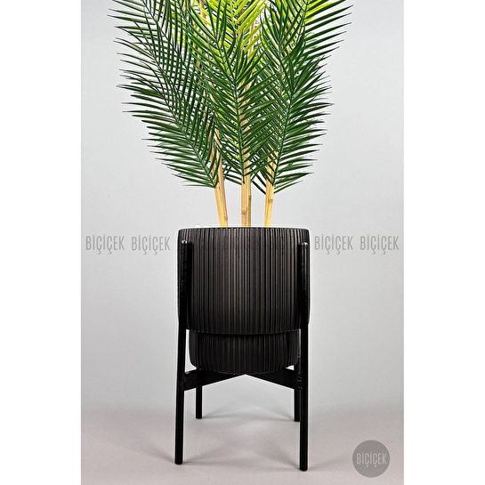 Biçiçek Yapay Areka Palmi̇yesi̇ 6 Gövde Gala Saksida Yoğun Yaprakli 4