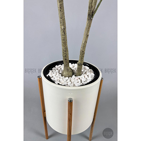 Biçiçek Yapay Manolya Ağacı 150-180cm Krem1